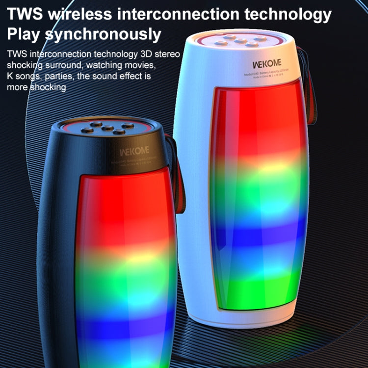 WEKOME D40 5W Sound Pulse Colorful Bluetooth Speaker (White)