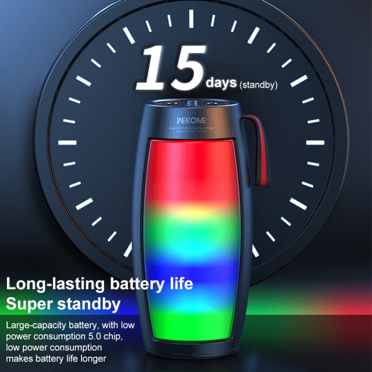 WEKOME D40 5W Sound Pulse Colorful Bluetooth Speaker (Black)