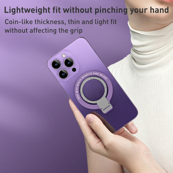 Ultra-thin Metal Phone Holder (White)