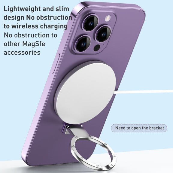 Ultra-thin Metal Phone Holder (White)