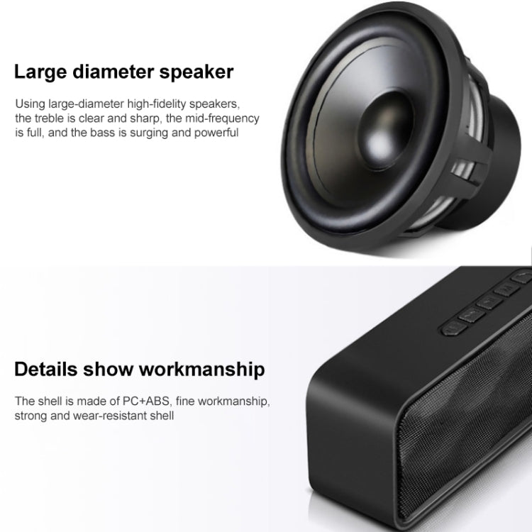SC211 Pro Outdoor Multi-function Card Wireless Bluetooth Speaker Standard Edition (Black)