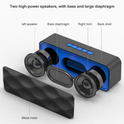 SC211 Pro Outdoor Multi-function Card Wireless Bluetooth Speaker Upgraded Version(Red)