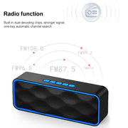 SC211 Pro Outdoor Multi-function Card Wireless Bluetooth Speaker Upgraded Version(Blue)