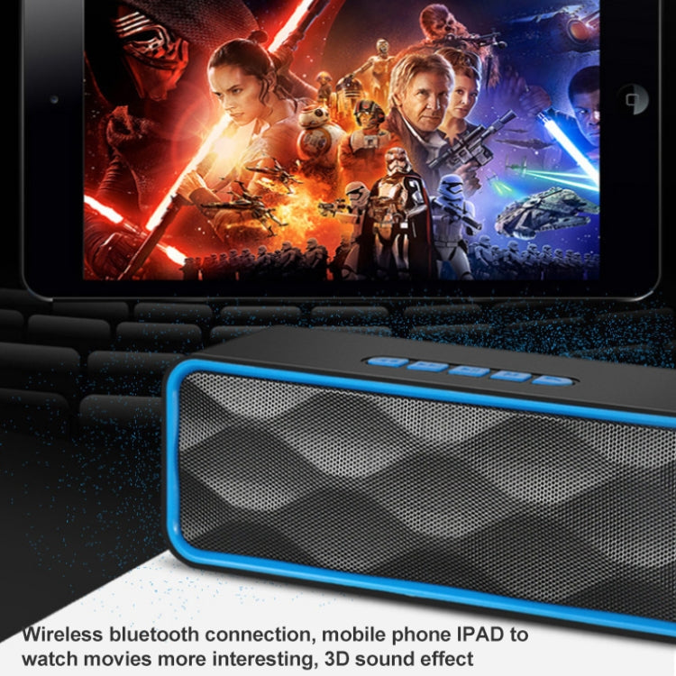 SC211 Pro Outdoor Multi-function Card Wireless Bluetooth Speaker Upgraded Version(Red)