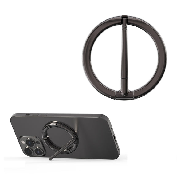 R-JUST SJ20-4 Aluminum Alloy Magnetic Knife Phone Holder (Dark Gray)