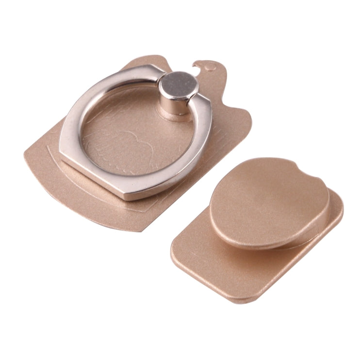 Cmzact CPS-2in1 2 in 1 Eagle Shape 360 Degrees Rotation Magnetic Phone Ring Stent Car Hook Mount(Gold)