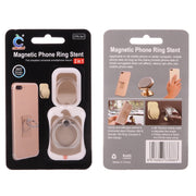 Cmzact CPS-2in1 2 in 1 Eagle Shape 360 Degrees Rotation Magnetic Phone Ring Stent Car Hook Mount(Gold)