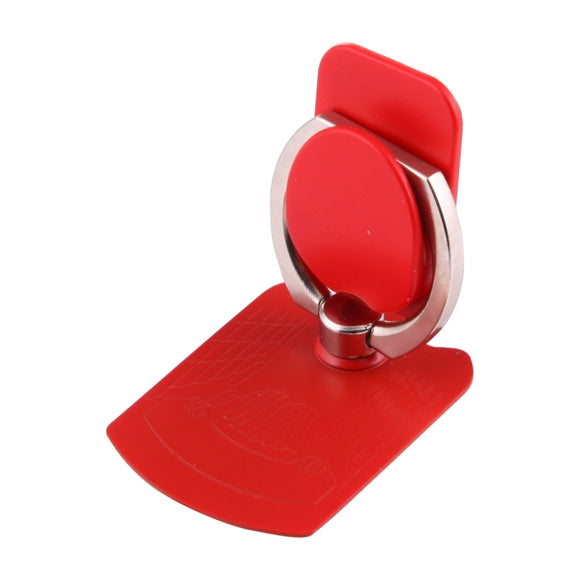 Cmzact CPS-2in1 2 in 1 Eagle Shape 360 Degrees Rotation Magnetic Phone Ring Stent Car Hook Mount(Red)
