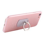 Cmzact CPS-2in1 2 in 1 Eagle Shape 360 Degrees Rotation Magnetic Phone Ring Stent Car Hook Mount(Silver)