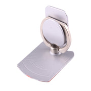 Cmzact CPS-2in1 2 in 1 Eagle Shape 360 Degrees Rotation Magnetic Phone Ring Stent Car Hook Mount(Silver)