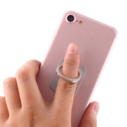 Cmzact CPS-2in1 2 in 1 Eagle Shape 360 Degrees Rotation Magnetic Phone Ring Stent Car Hook Mount(Silver)