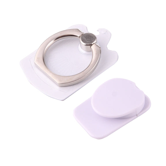 Cmzact CPS-2in1 2 in 1 Eagle Shape 360 Degrees Rotation Magnetic Phone Ring Stent Car Hook Mount(White)