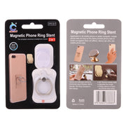 Cmzact CPS-2in1 2 in 1 Eagle Shape 360 Degrees Rotation Magnetic Phone Ring Stent Car Hook Mount(White)