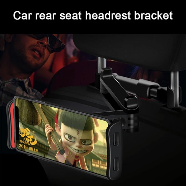 CHZ-06 Retractable Car Backrest Holder for 7-14 inch Mobile Phones / Tablets (Black)