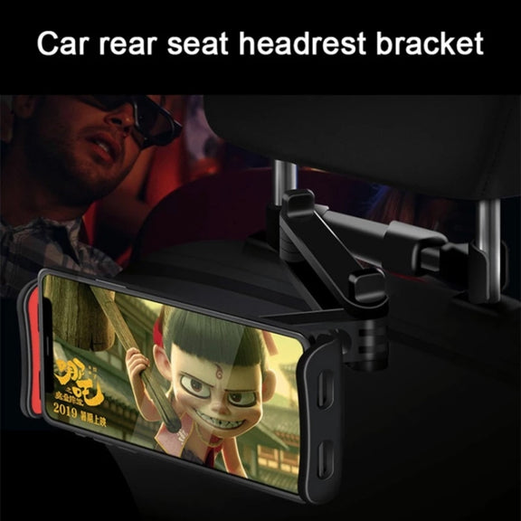 CHZ-06 Retractable Car Backrest Holder for 7-14 inch Mobile Phones / Tablets (Black)