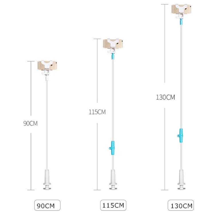 UBN-46 Regular Version Rotatable and Detachable Lazy Desktop Bedside Stand Mobile Phone Stand, Height: 90cm (White)