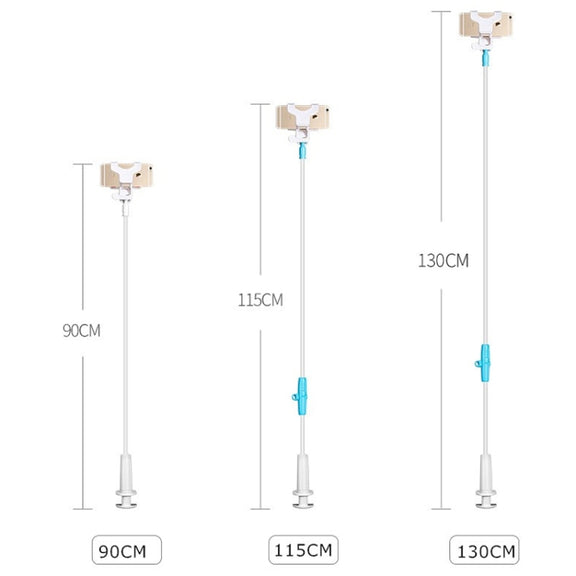 UBN-46 Regular Version Rotatable and Detachable Lazy Desktop Bedside Stand Mobile Phone Stand, Height: 90cm (White)