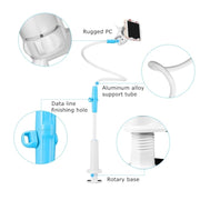 UBN-46 Regular Version Rotatable and Detachable Lazy Desktop Bedside Stand Mobile Phone Stand, Height: 90cm (White)
