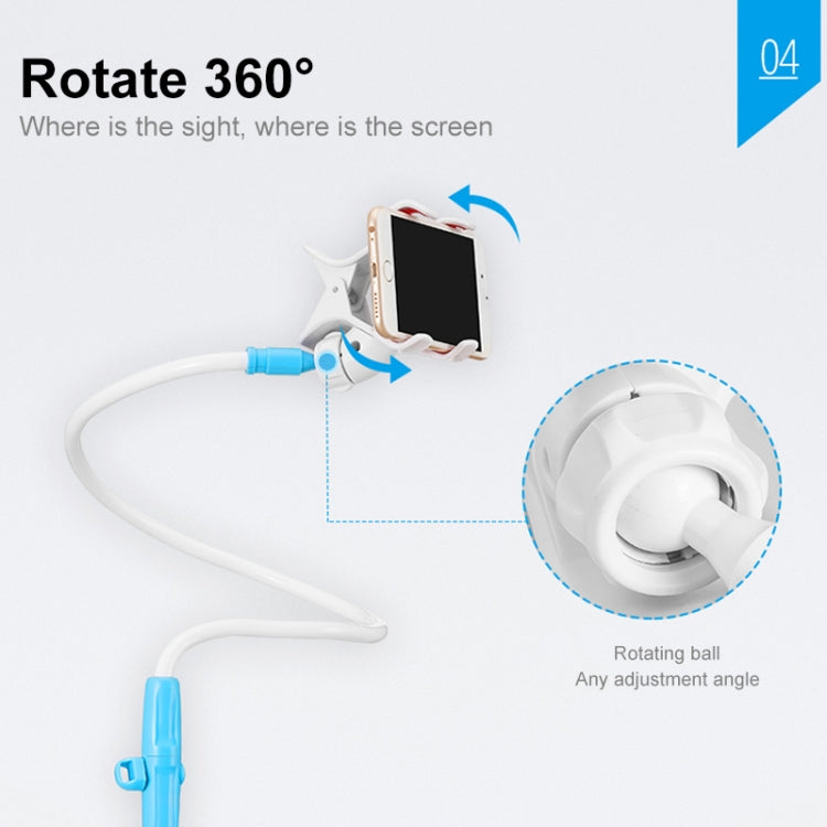 UBN-46 Regular Version Rotatable and Detachable Lazy Desktop Bedside Stand Mobile Phone Stand, Height: 90cm (White)