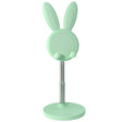 03247 Rabbit Retractable Phone Lazy Bracket Foldable Desktop Holder(Green) - Desktop Holder by PMC TechLife | Online Shopping South Africa | PMC TechLife