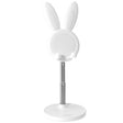 03247 Rabbit Retractable Phone Lazy Bracket Foldable Desktop Holder(White) - Desktop Holder by PMC TechLife | Online Shopping South Africa | PMC TechLife