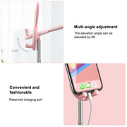 03247 Rabbit Retractable Phone Lazy Bracket Foldable Desktop Holder(White)