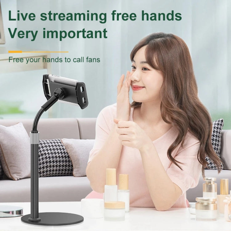 ZM17 Retractable Rotatable Outdoor Selfie Desktop Phone Stand for 4.6-7.8 inch Mobile Phones / Tablets (Black)