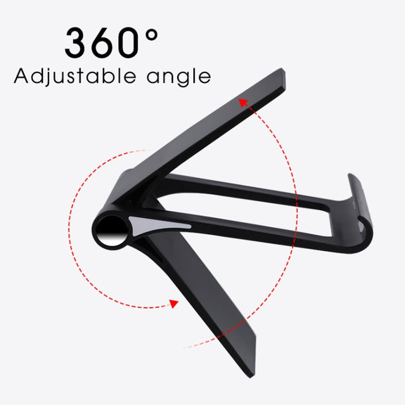 ZM-7 Universal 360-degree Rotating Matte Texture Mobile Phone / Tablet Stand Desktop Stand (Black)