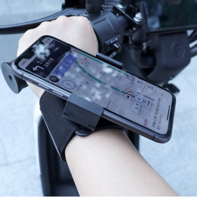 Elastic Wristband Hands Free Phone Holder, Wristband Length: 24cm (Black)