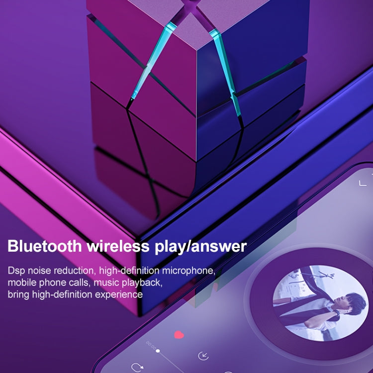 Qone 2 Cube Mini Portable Card Wireless Bluetooth Speaker(Blue)