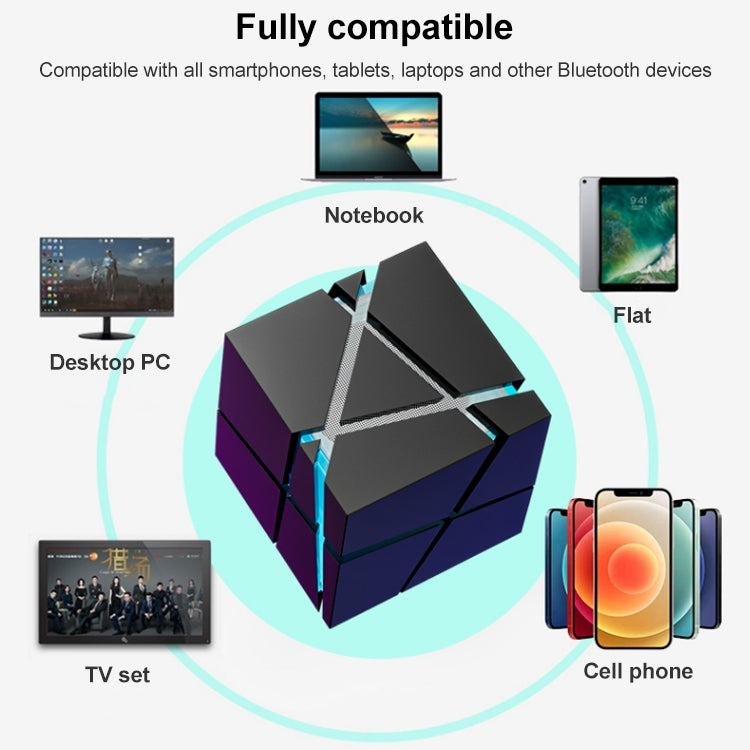Qone 2 Cube Mini Portable Card Wireless Bluetooth Speaker(Blue)