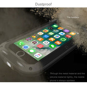 LOVE MEI for  iPhone 7 Professional and Powerful Dustproof Shockproof Anti-slip Metal Protective Case(Black)