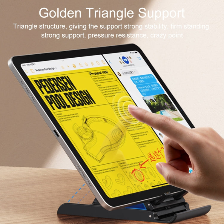 USAMS US-ZJ073 Retractable Folding Desktop Tablet Phone Holder (White)