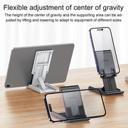 USAMS US-ZJ073 Retractable Folding Desktop Tablet Phone Holder (White)
