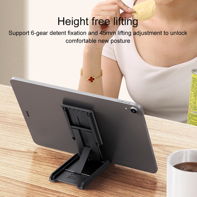 USAMS US-ZJ073 Retractable Folding Desktop Tablet Phone Holder (White)