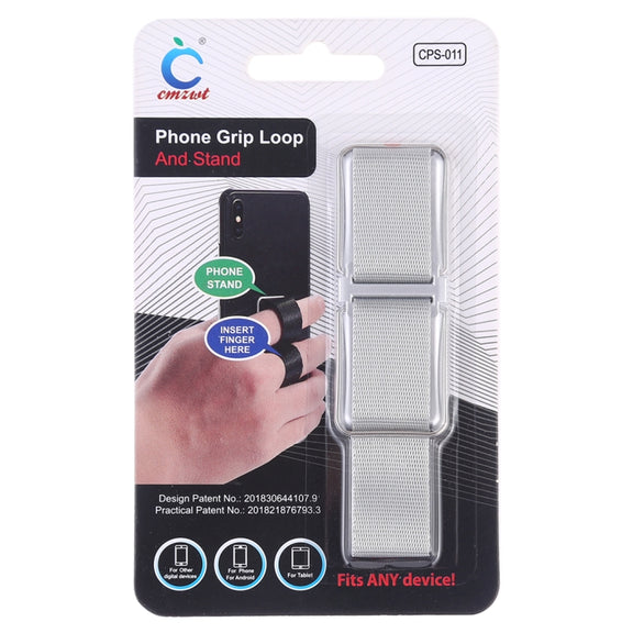 CPS-011 Universal Phone Grip Loop & Stand Holder (Silver)