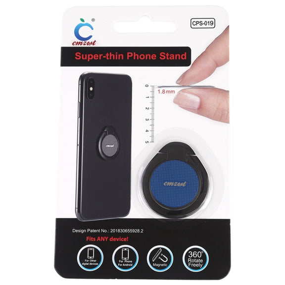 CPS-019 Universal Super-thin Phone Stand Ring Holder with Magnetic Function (Blue)
