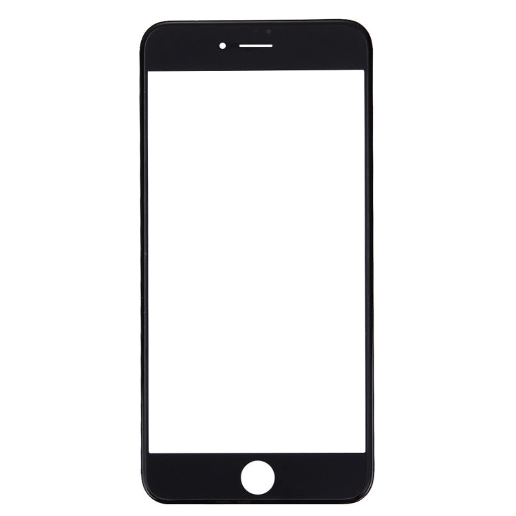 Front Screen Outer Glass Lens with Front LCD Screen Bezel Frame & OCA Optically Clear Adhesive for iPhone 7(Black)