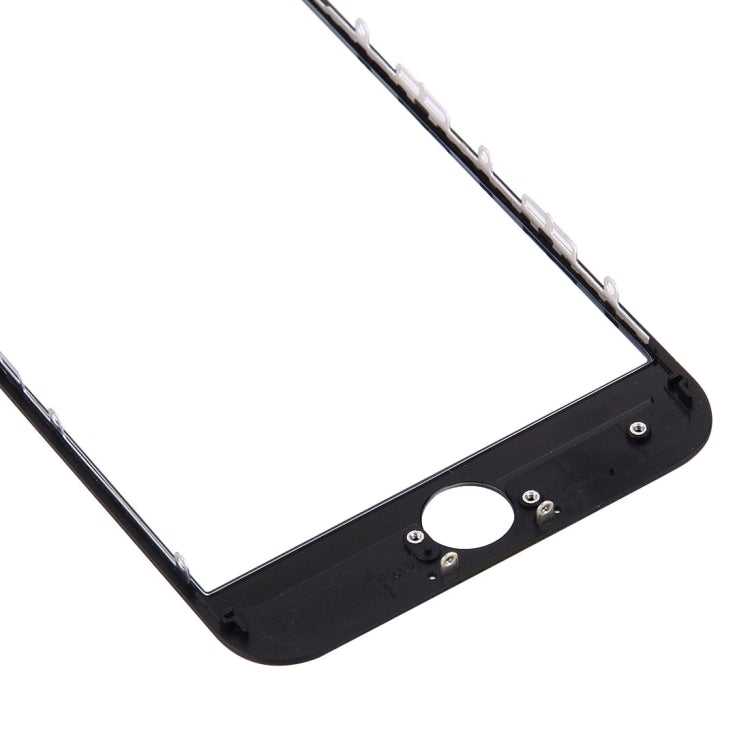 Front Screen Outer Glass Lens with Front LCD Screen Bezel Frame & OCA Optically Clear Adhesive for iPhone 7(Black)