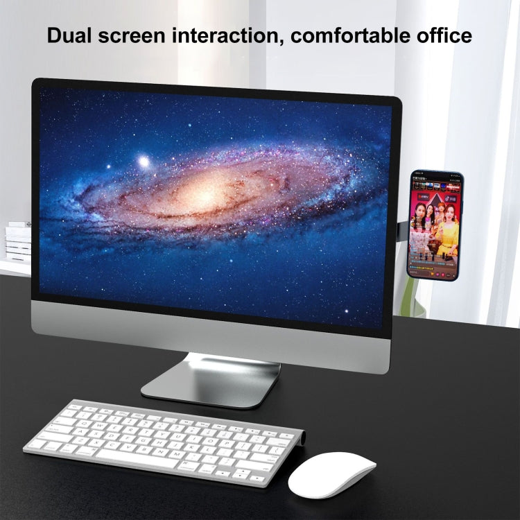 T617 Multi-function Laptop Folding Magnetic Expanded Metal Bracket (Silver)