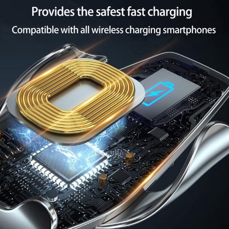 WK WP-U205 15W Vanguard Series Transcendent Wireless Charging Car Holder (Black)
