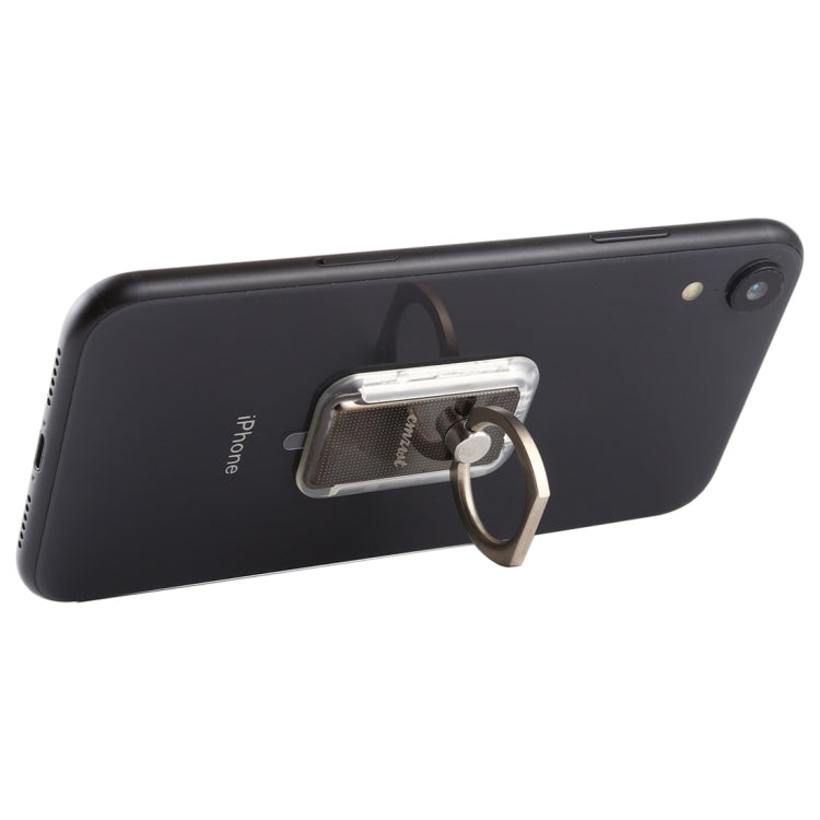 CPS-013 360 Degrees Rotate Freely Removable Magnetic Ring Stand Phone Holder, Support Wireless Charging(Black)