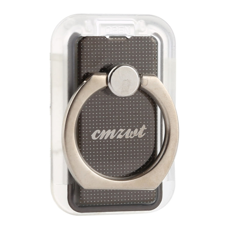 CPS-013 360 Degrees Rotate Freely Removable Magnetic Ring Stand Phone Holder, Support Wireless Charging(Black)