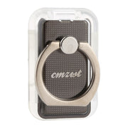 CPS-013 360 Degrees Rotate Freely Removable Magnetic Ring Stand Phone Holder, Support Wireless Charging(Black)