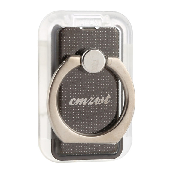 CPS-013 360 Degrees Rotate Freely Removable Magnetic Ring Stand Phone Holder, Support Wireless Charging(Black)