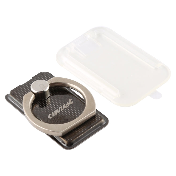 CPS-013 360 Degrees Rotate Freely Removable Magnetic Ring Stand Phone Holder, Support Wireless Charging(Black)