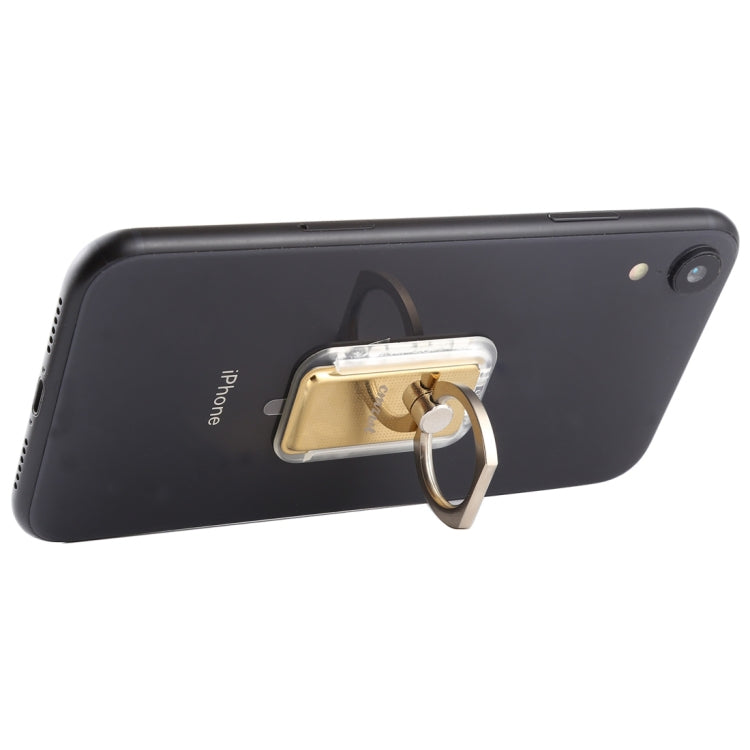 CPS-013 360 Degrees Rotate Freely Removable Magnetic Ring Stand Phone Holder, Support Wireless Charging(Gold)