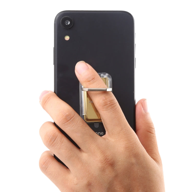 CPS-013 360 Degrees Rotate Freely Removable Magnetic Ring Stand Phone Holder, Support Wireless Charging(Gold)