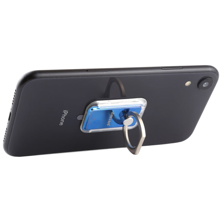 CPS-013 360 Degrees Rotate Freely Removable Magnetic Ring Stand Phone Holder, Support Wireless Charging(Blue)
