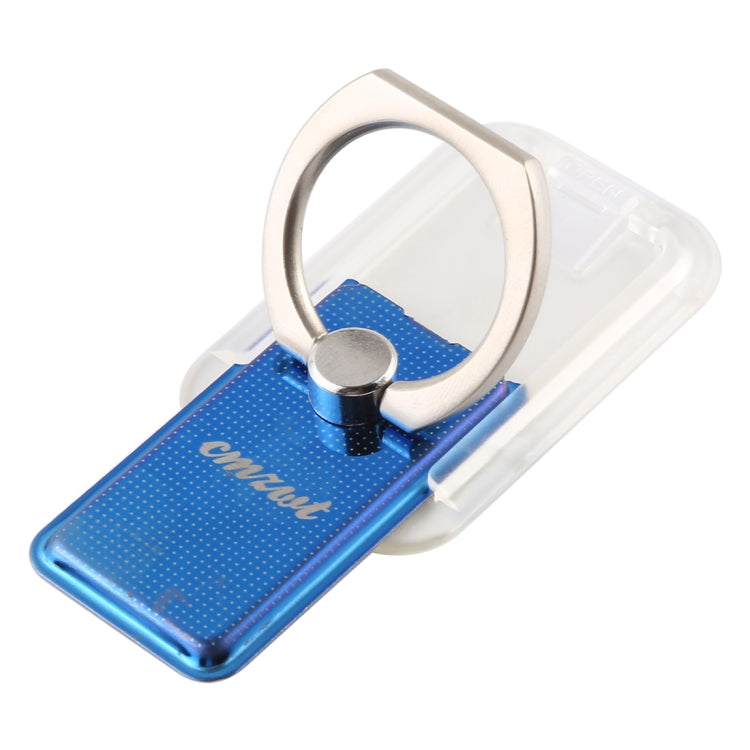 CPS-013 360 Degrees Rotate Freely Removable Magnetic Ring Stand Phone Holder, Support Wireless Charging(Blue)